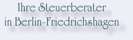 Ihre Steuerberater in Berlin-Friedrichshagen